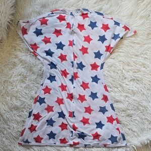 Red and Blue Star Zipadee Zip Swaddle